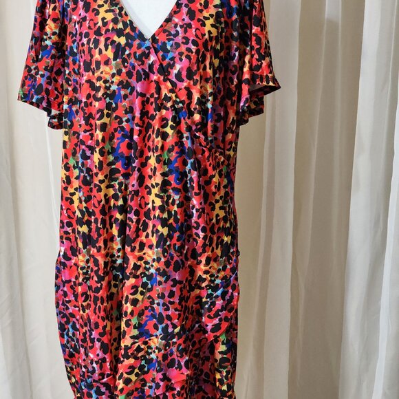 New! Multicolored Leopard Print Dress - Picture 3 of 10